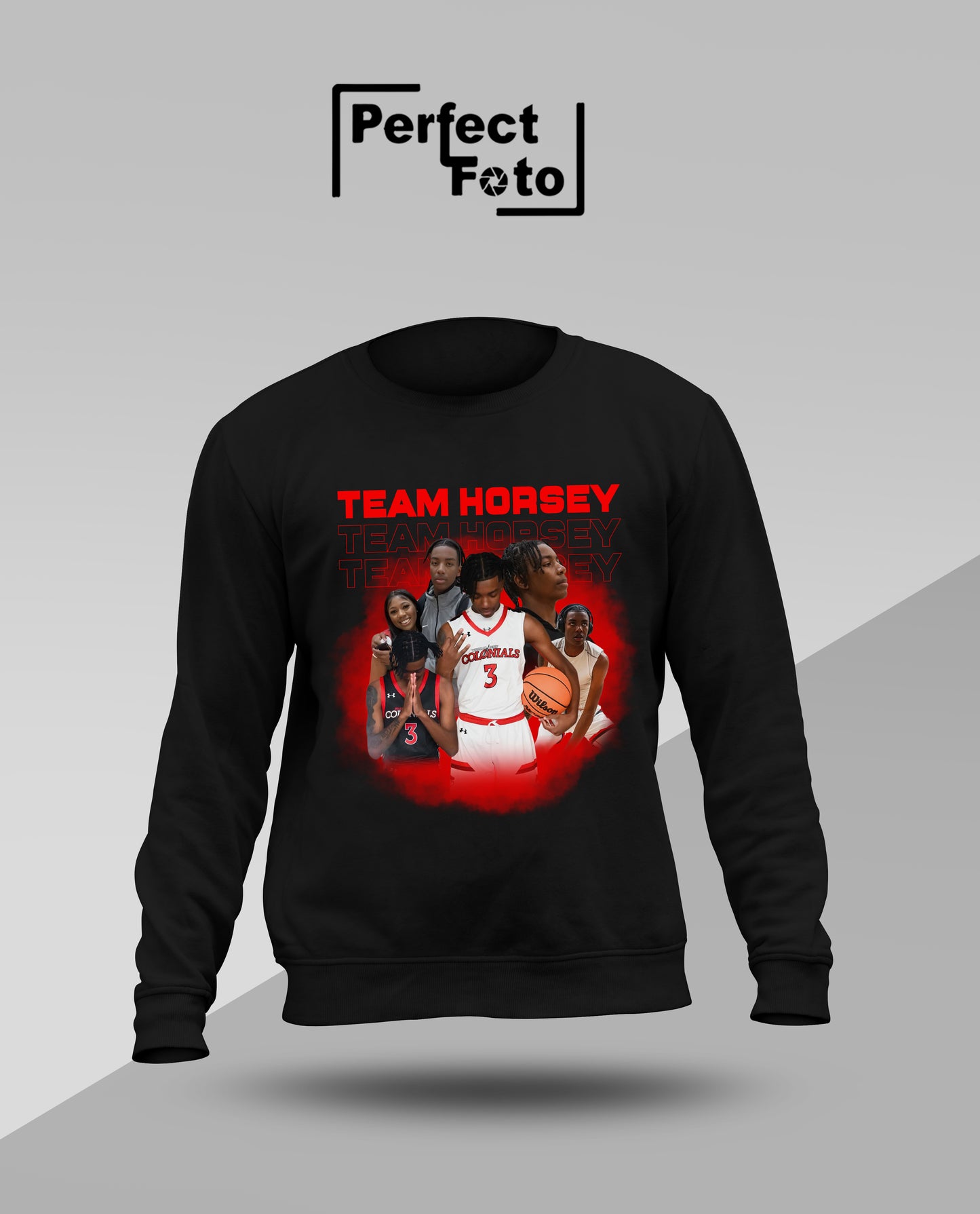 team horsey sweatshirt v2 Long SLeeve Mockup