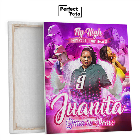 16x20 Customized Memorial Framed Canvas Design 3