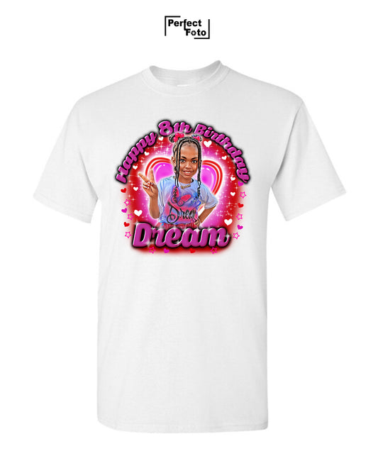 Airbrush Birthday Shirt Template 2