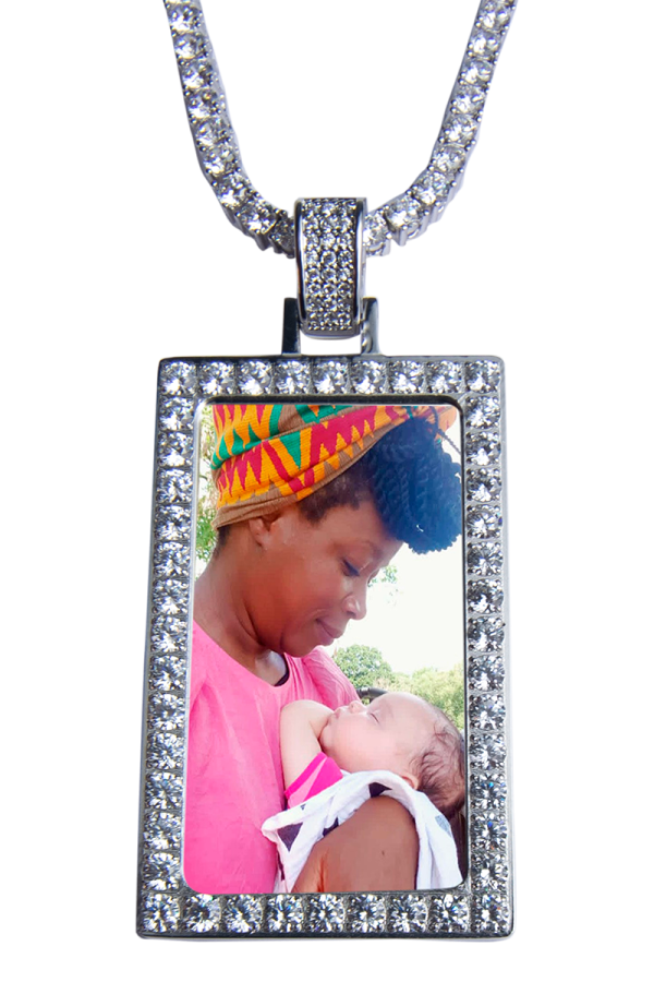 Dog Tag With Diamonds