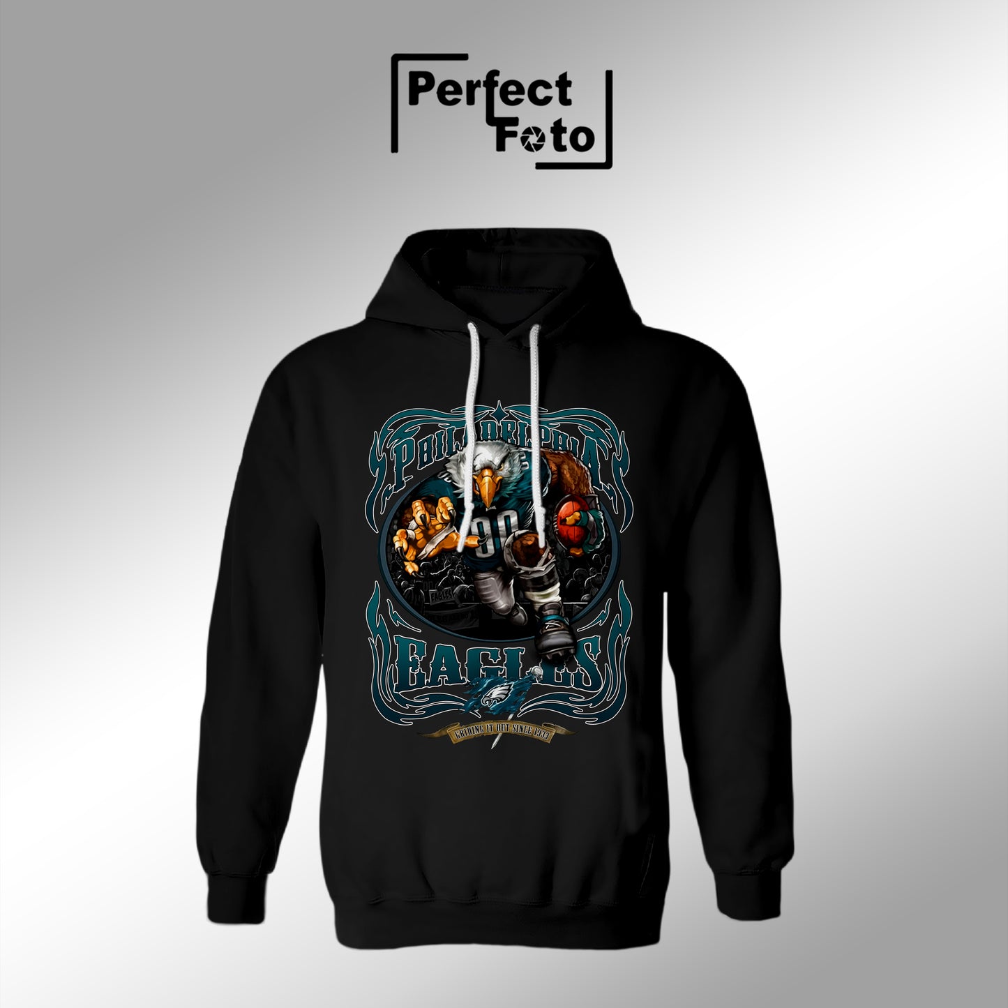 Pre Made Football & Eagles Hoodie Design 37