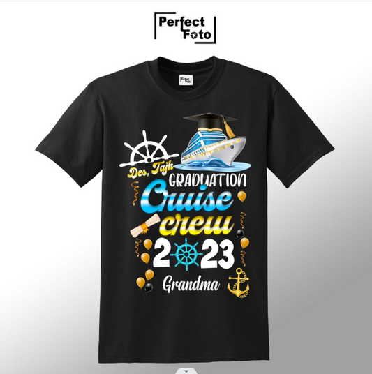 Graduation Cruise Crew grandma shirt mockup