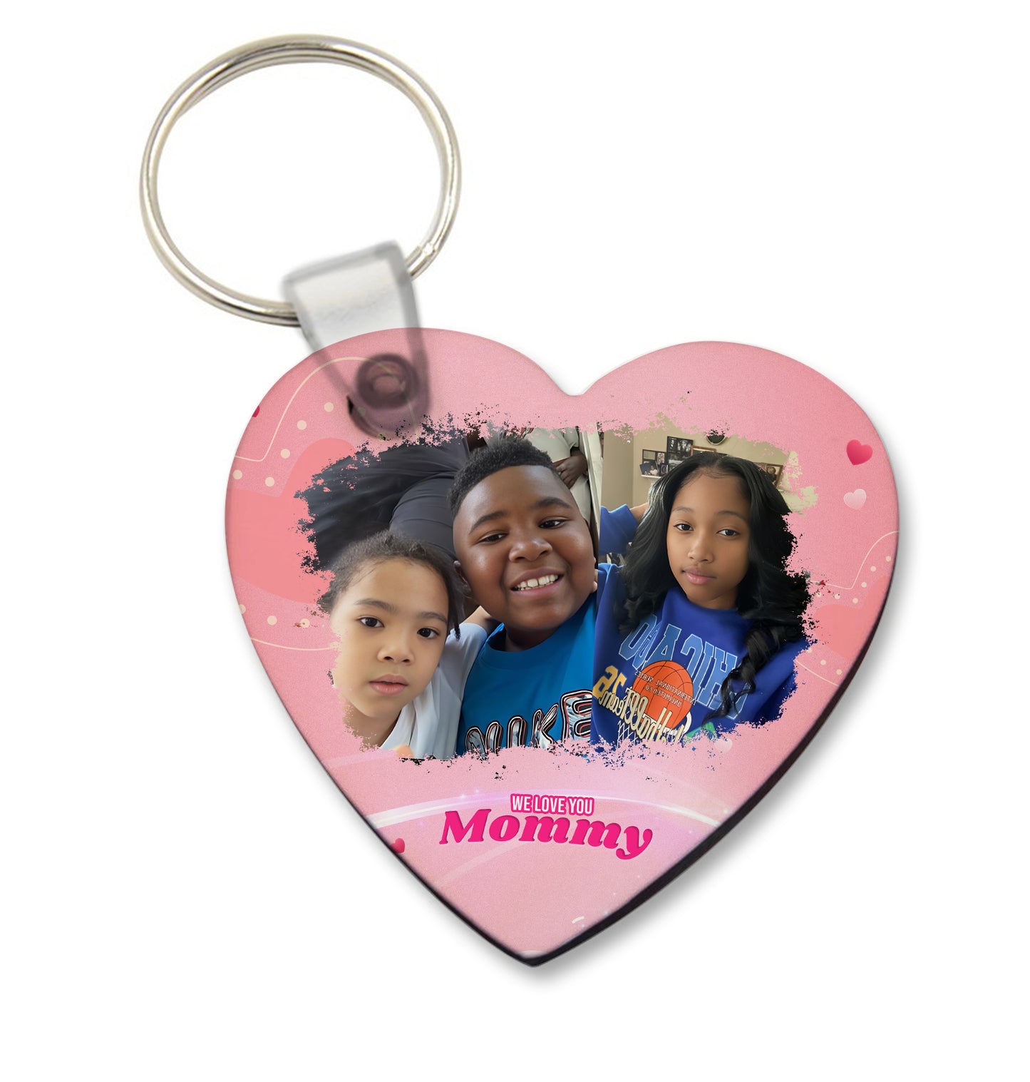 heart keychain Mockup front