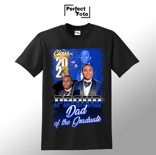 shirt mockup for proud dad of graduate