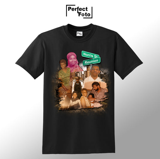 shirt mockup for street sign reunion